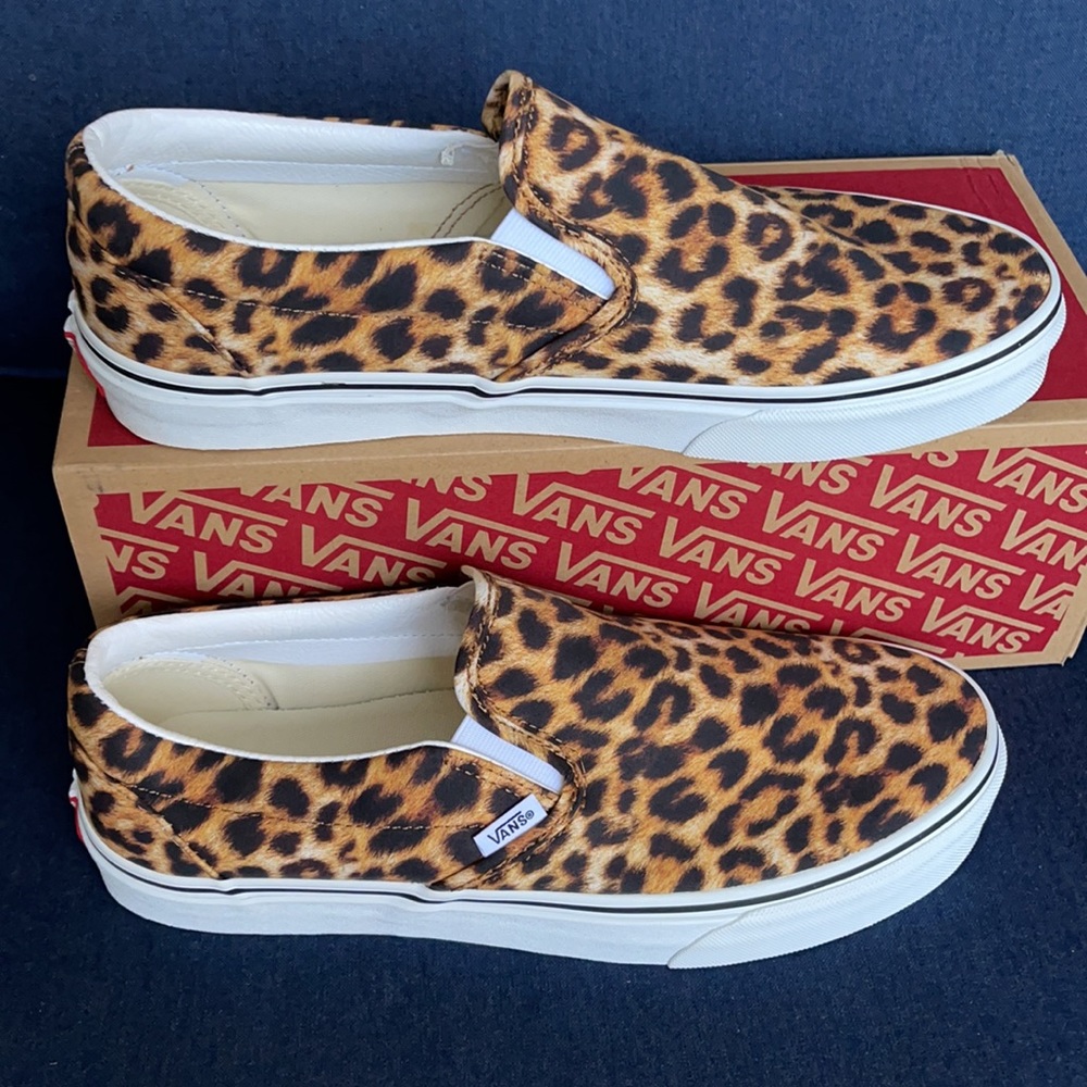 Vans Classic Slip-On Leopard Black/True White WMNS - Picture 3 of 16
